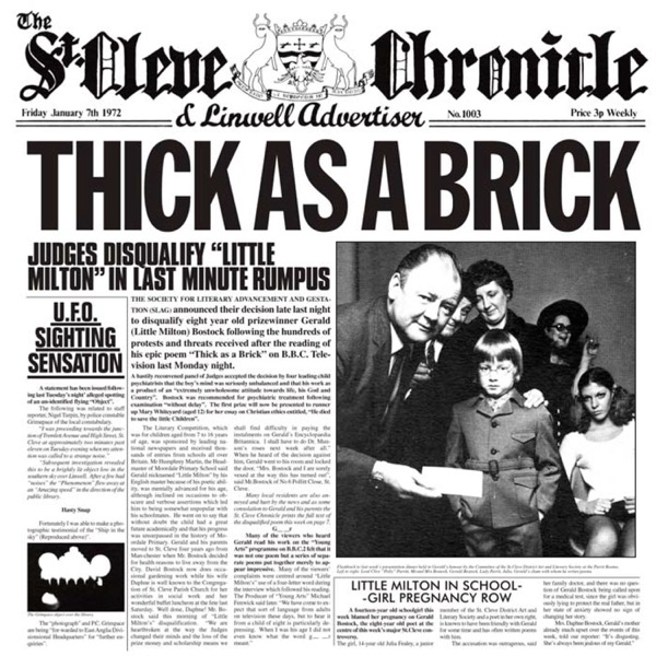 Thick As A Brick (40th Anniversary Special Collector's Edition) by Jethro Tull