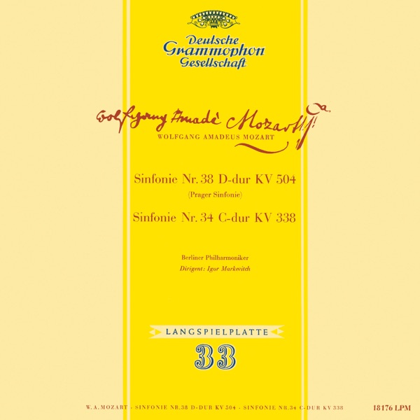 Mozart: Symphony No. 34, K. 338; Symphony No. 38, K. 504 'Prague'; Symphony No. 35, K. 385 'Haffner'; Gluck: Sinfonia in G Major by Orchestre Lamoureux